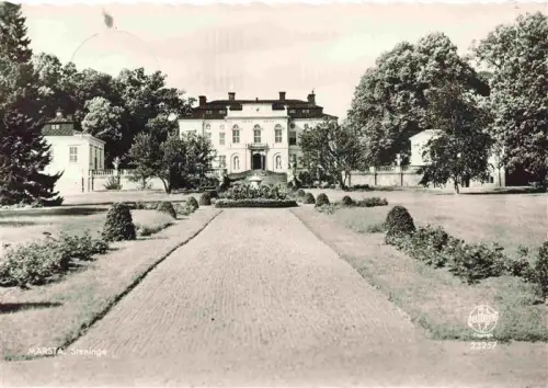 AK / Ansichtskarte Maersta Sweden Steninge Schloss Park Gartenallee Hecken Herrensitz Baeume
