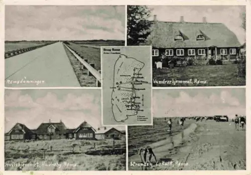 AK / Ansichtskarte Lakolk Rømødæmningen Vandrerhjemmet Lakolk-Strand Havneby Weltnaturerbe Wattenmeer Mehrbildkarte