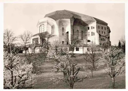 AK / Ansichtskarte DORNACH   SO Goetheanum Freie-Hochschule-Geisteswissenschaft Anthroposophie organische-Architektur Beton Huegel Obstbaeume