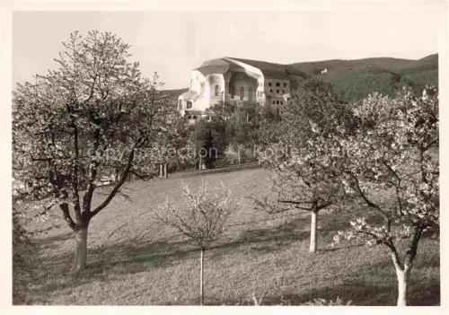 AK / Ansichtskarte DORNACH   SO Goetheanum Anthroposophie Obstbaeume-bluehend Fruehjahr Huegel Wiese organische-Architektur