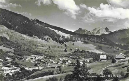 AK / Ansichtskarte Soerenberg LU Kurort Dorf Berge Wald Wiesen Haeuser Wolken