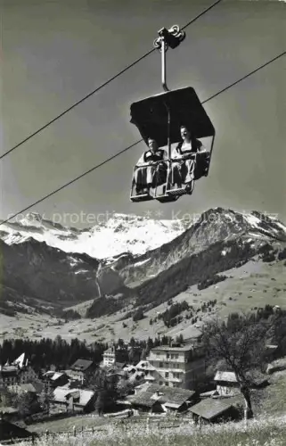 AK / Ansichtskarte Adelboden Frutigen BE Sesselbahn Schwandfeldspitz Steghorn Wildstrubel Fitzer Dorf Frauen
