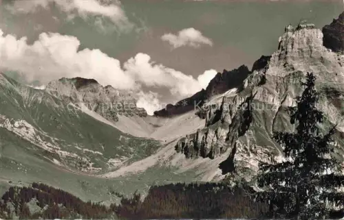 AK / Ansichtskarte Adelboden Frutigen BE Bunderalp Kl-Lohner Bunderkrind Nuenihorn Bergtal Tannen Fels