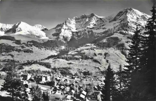 AK / Ansichtskarte Adelboden Frutigen BE Bunderspitz Kl-Lohner Grosslohner Dorf Berge Alpen Panorama