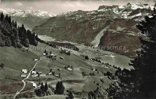 AK / Ansichtskarte Planalp 1350m Brienz BE Haslital Tal See Berge Alpen Almhuetten Wald