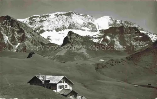 AK / Ansichtskarte Hahnenmoos Hahnenmoospass 1950m Lenk BE Hahnenmoos-Pass Wildstrubel Berghotel Weide Berge Alpen