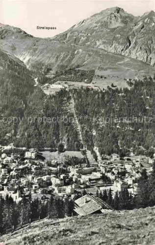 AK / Ansichtskarte DAVOS GR Schatzalpbahn Schatzalp Strelaalp Strelapass Schiahoerner Ortschaft Berge Wald