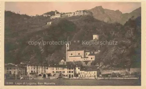 AK / Ansichtskarte Mamette San Mamette Lago di Lugano IT Lago-di-Lugano Ortschaft Kirche Bergdorf Seeufer Berge