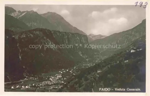 AK / Ansichtskarte Faido Leventina TI Tal Berge Gebirgstal Siedlung Wiesen Strasse Wald Bergpanorama