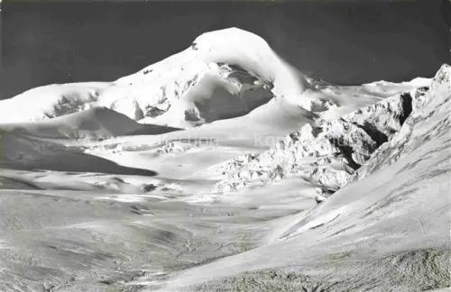 AK / Ansichtskarte Saas-Fee VISP VS Langefluh Allalinhorn Gletscher Schnee Berge Gipfel
