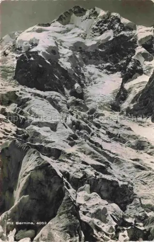 AK / Ansichtskarte Piz Bernina 4049m GR Piz-Bernina Gipfel Gletscher Felsen Schnee Eis Bergsteigen