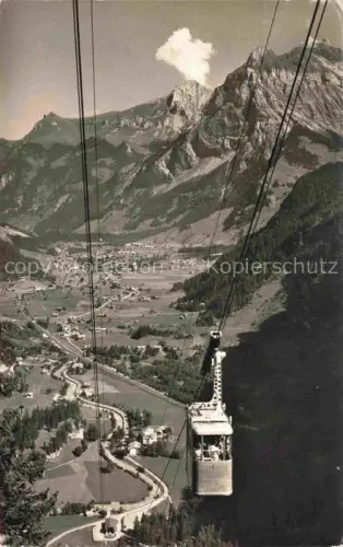 AK / Ansichtskarte Kandersteg BE Luftseilbahn Kandersteg-Stock Gemmipass Tal Bergdorf Berge Seilbahn Gondel