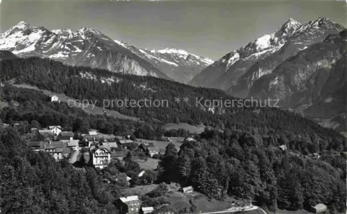 AK / Ansichtskarte Hohfluh-Hasliberg Bruenig BE Maehrenhorn Gerstenhoerner Ritzlihorn Alpenpanorama Dorf Wald Haeuser Hotel-Wetterhorn