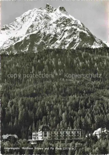 AK / Ansichtskarte Vulpera Tarasp Schuls Scuol GR Waldhaus-Vulpera Piz-Pisoc Unterengadin Hotel Wald Bergpanorama
