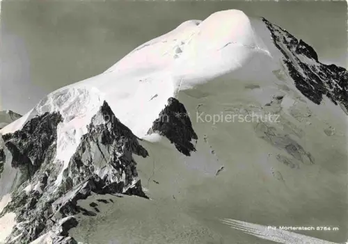 AK / Ansichtskarte Piz Morteratsch 3751m Bernina GR Piz-Morteratsch Gletscher Bernina Hochgebirge Schneegipfel Fels