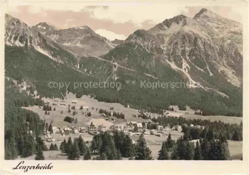 AK / Ansichtskarte Lenzerheide GR Kurort Bergpanorama Bergdorf Hotels Wald Gebirge Wiesen Talblick