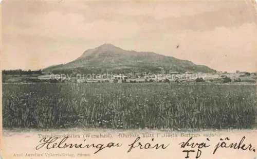 AK / Ansichtskarte Tossebergsklaetten Wermland Sunne Varmlands Lan Sweden Tossebergsklaetten Berg Wermland Felder Wald Dorf Goesta-Berlings-saga