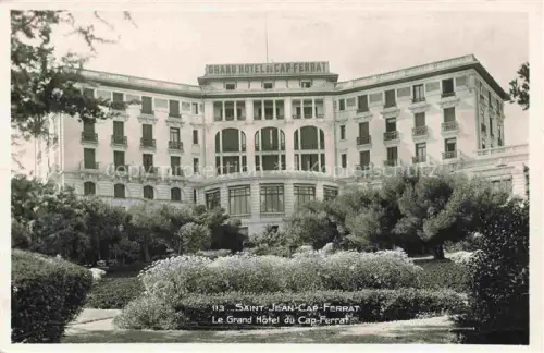 AK / Ansichtskarte Saint-Jean Cap-Ferrat NICE 06 Alpes-Maritimes Grand-Hôtel-du-Cap-Ferrat Hotel Garten Palmen Park Fassade