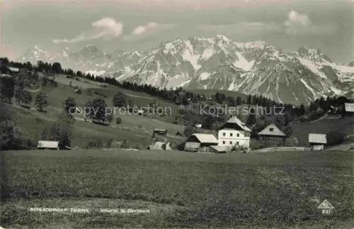 AK / Ansichtskarte Untertal Schladming Obersteiermark AT Schladminger-Tauern Dachstein Untertal Bauernhof Wiesen Wald Berge Schnee