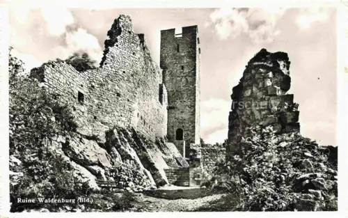AK / Ansichtskarte Waldenburg BL Ruine-Waldenburg Burgruine Turm Mauerwerk Felsen