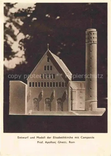 AK / Ansichtskarte SALZBURG  AT Elisabethkirche Campanile Kirchenmodell Architektur Apollonj-Ghetti