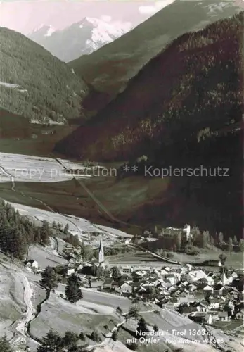 AK / Ansichtskarte Nauders Tirol AT Dorf Kirche Ortler Berge Tal Wald