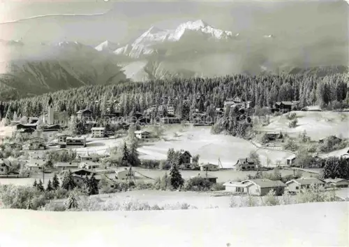 AK / Ansichtskarte Waldhaus Flims GR Flims-Waldhaus Signina Dorf Schnee Berge Wald Winter