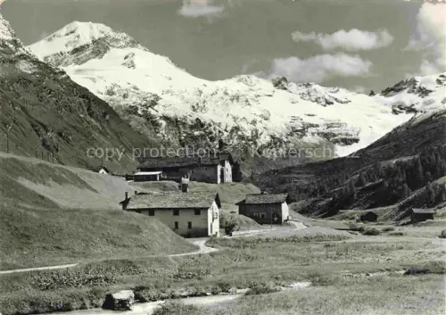 AK / Ansichtskarte Fextal Val Fex Sils Maria GR Fextal Dorfansicht Kapelle Almhuetten Berglandschaft Schneeberge Bach Wiesen Oberengadin