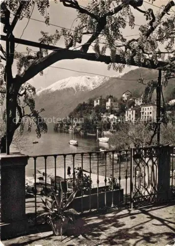 AK / Ansichtskarte Ascona Lago Maggiore TI Lago-Maggiore Hafenansicht Segelboote Pergola Berge Villen Uferpromenade