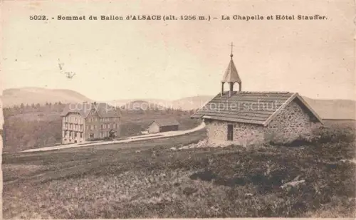 AK / Ansichtskarte Ballon d Alsace Sewen 68 Haut-Rhin Chapelle Hôtel-Stauffer Berggipfel Heide Panorama