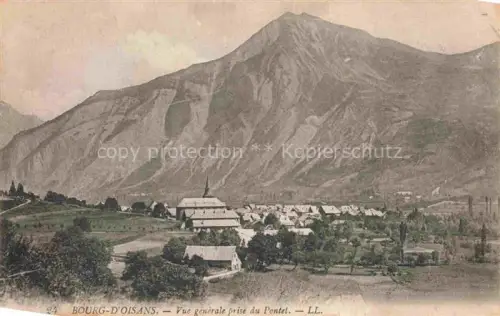 AK / Ansichtskarte Le Bourg-d Oisans GRENOBLE 38 Isere Pontet Dorf Kirche Berg Felsen Wiesen Baeume Dauphiné