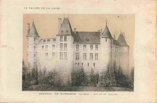 AK / Ansichtskarte Saint-Brisson-sur-Loire Chateau-de-St-Brisson Schloss Turm Mittelalter Loire-Tal Burganlage XIVe-XVe-Siecle