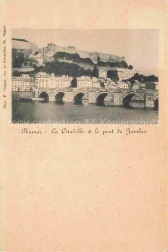 AK / Ansichtskarte NAMUR-sur-Meuse Belgie Citadelle Pont-de-Jambes Zitadelle Bogenbruecke Maas Altstadt Huegel Fluss
