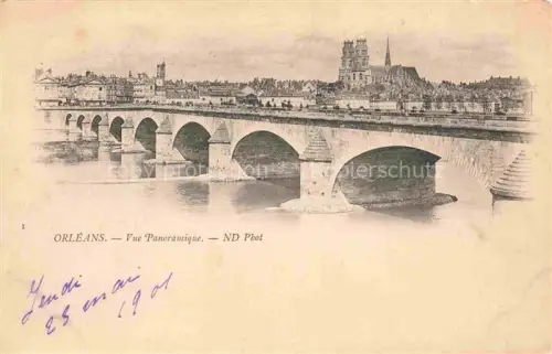 AK / Ansichtskarte ORLEANS 45 Loiret Bruecke Loire Kathedrale Altstadt Fluss Vue-Panoramique