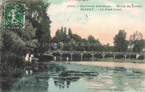 AK / Ansichtskarte Olivet  ORLEANS 45 Loiret Pont-Cotel Loiret Fluss Bruecke Bords-du-Loiret Baeume Boote