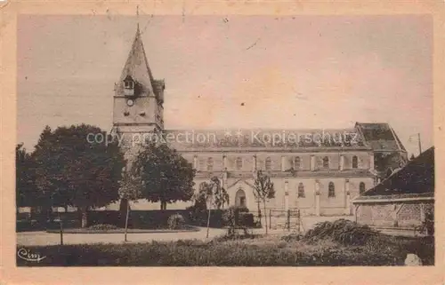 AK / Ansichtskarte Ascheres-le-Marche Pithiviers 45 Loiret Eglise Kirche Turm Dorf Baeume Wiese