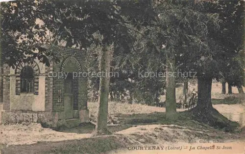 AK / Ansichtskarte Courtenay  Montargis 45 Loiret Chapelle-St-Jean Kapelle Baeume Fahrrad Weg