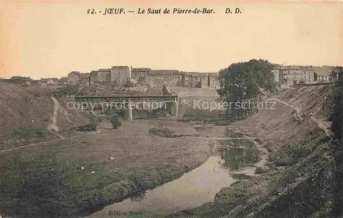 AK / Ansichtskarte Joeuf-Montois 54 Meurthe-et-Moselle Saut-de-Pierre-de-Bar Fluss Bruecke Industriegebaeude Taleinschnitt Fabrik