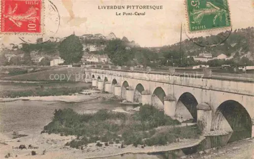 AK / Ansichtskarte Liverdun TOUL 54 Meurthe-et-Moselle Pont-Canal Kanalbruecke Bruecke Fluss Ortschaft Huegel