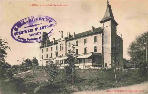 AK / Ansichtskarte NANCY 54 Meurthe-et-Moselle Cure-d Air-Saint-Antoine Kurhaus Turm Parkanlage Baeume Belle-Epoque