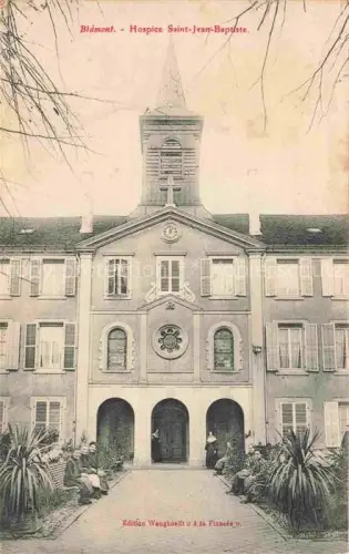 AK / Ansichtskarte Blamont Luneville 54 Meurthe-et-Moselle Hospice-Saint-Jean-Baptiste Kloster Kirchturm Nonnen Eingangsportal