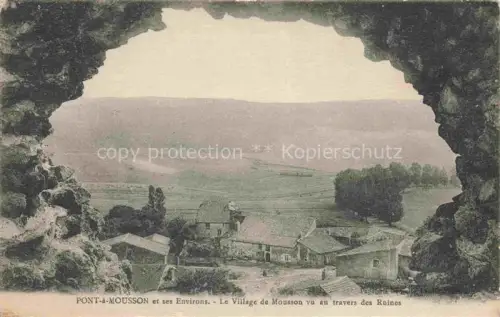 AK / Ansichtskarte Pont-a-Mousson 54 Meurthe-et-Moselle Village-de-Mousson Ruinen Felsen Hoehle Daecher Tal Huegel Baeume