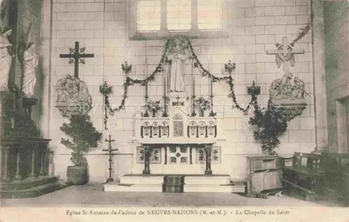 AK / Ansichtskarte Neuves-Maisons Nancy 54 Meurthe-et-Moselle Eglise-St-Antoine-de-Padoue Chapelle Altar Skulpturen Kircheninneres Kreuze