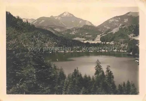 AK / Ansichtskarte Hechtsee Kufstein Tirol AT Bruennstein See Nadelwald Berglandschaft Berge Spiegelung