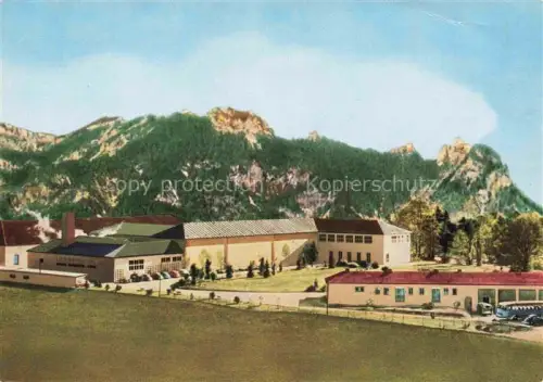 AK / Ansichtskarte Bischofswiesen Berchtesgaden Bayern Feinstrumpfwirkerei Thierfelder Fabrik Berchtesgadener-Land Berge Industrie ARWA