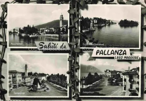 AK / Ansichtskarte Pallanza Lago Maggiore Piemonte IT Lago-Maggiore Isola-San-Giovanni Lungolago Panorama Kirche See