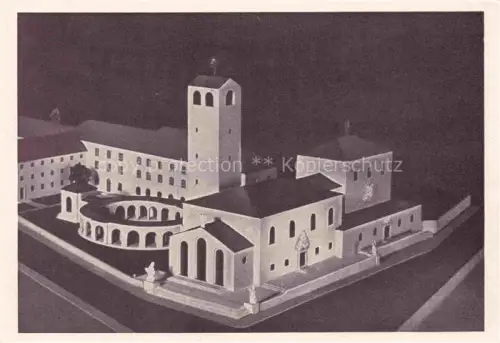 AK / Ansichtskarte GRAZ  Steiermark AT Fatimakirche Graz-Muenzgraben Kirchenmodell Kirchturm Klosterhof Architektur Modellaufnahme