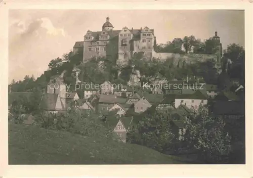 AK / Ansichtskarte Ranis Thueringen Burg Felsen Ortschaft Fachwerkhaeuser Turm Bergburg DDR