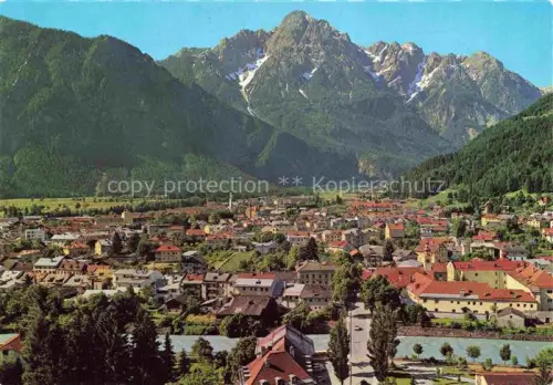 AK / Ansichtskarte LIENZ  Tirol AT Stadtpanorama Spitzkofel Alpen Dolomiten Kirchtuerme Tal Fluss