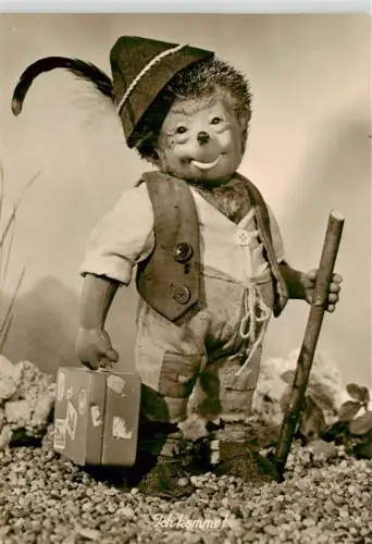 AK / Ansichtskarte MECKI Nr. Mecki Igel Wanderer Koffer Wanderstab Hoer-Zu Diehl-Film